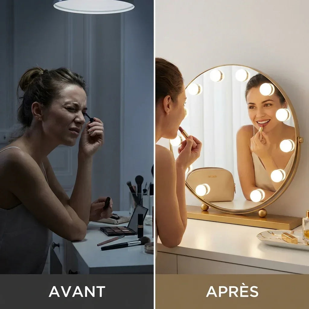 Miroir Hollywood Auréale LED